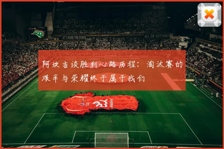 阿坎吉谈胜利心路历程：淘汰赛的艰辛与荣耀终于属于我们